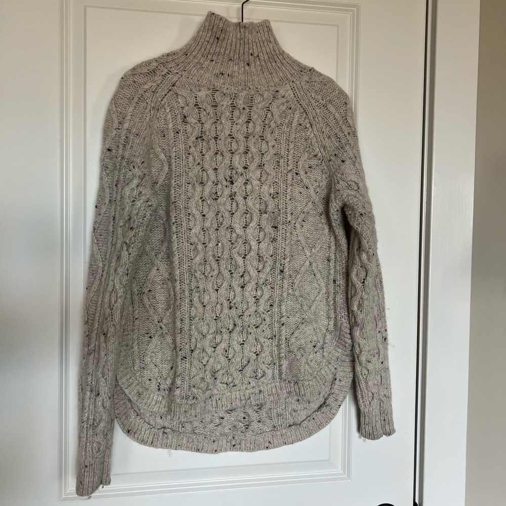 Madewell® Cable-Knit Oversized Sweater LIKE NEW